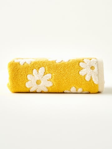 BELLA MAISON Ręcznik "Daisy" w kolorze żółtym do rąk - 50 x 30 cm