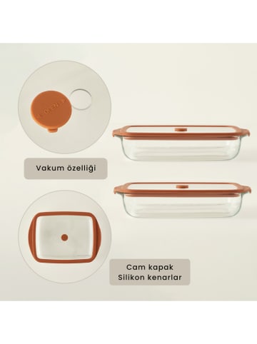 BELLA MAISON Pojemnik "Sandy" w kolorze jasnobrązowym - 1,6 l