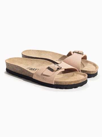 BAYTON Leren slippers "Zephyr" zalmroze