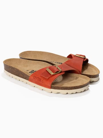 BAYTON Leren slippers "Zephyr" oranje