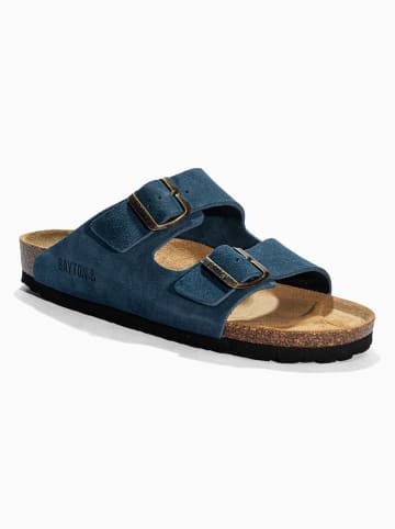 BAYTON Leren slippers "Atlas" donkerblauw