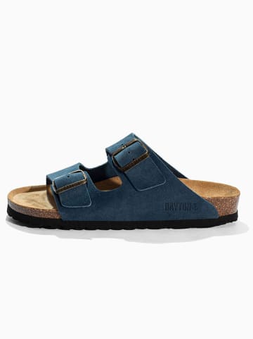 BAYTON Leren slippers "Atlas" donkerblauw