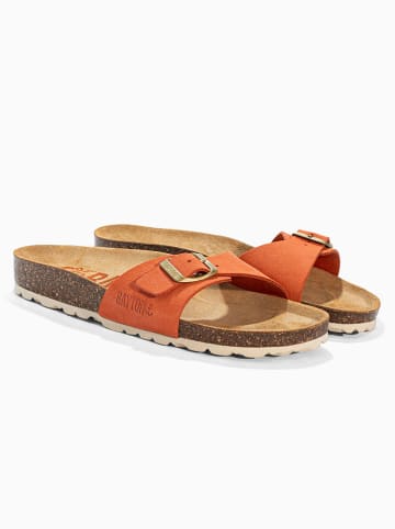 BAYTON Leder-Pantoletten "Zephyr" in Orange