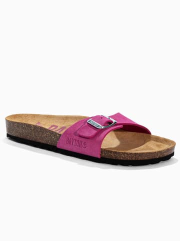 BAYTON Leren slippers "Zephyr" roze