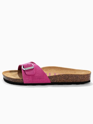BAYTON Leren slippers "Zephyr" roze