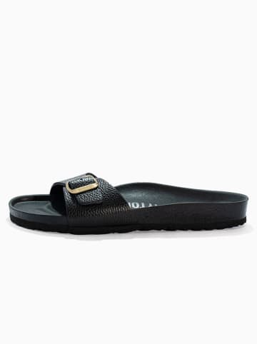 BAYTON Leren slippers "Zephyr" zwart