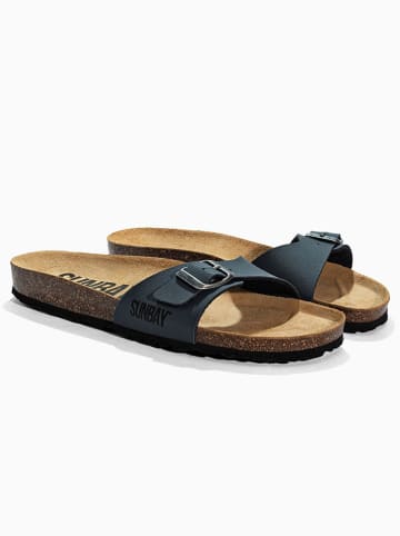 Sunbay Klapki "Jasmin" w kolorze granatowym