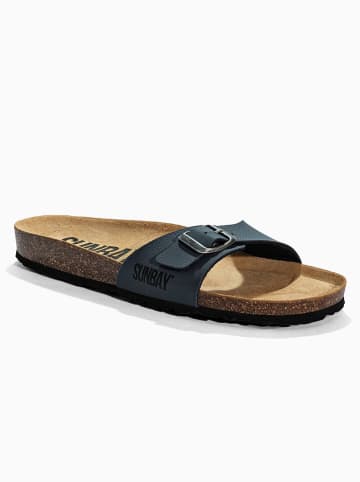 Sunbay Klapki "Jasmin" w kolorze granatowym