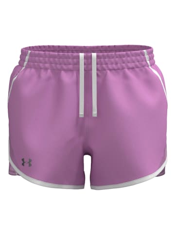 Under Armour Szorty sportowe "Fly By 3" w kolorze fioletowym