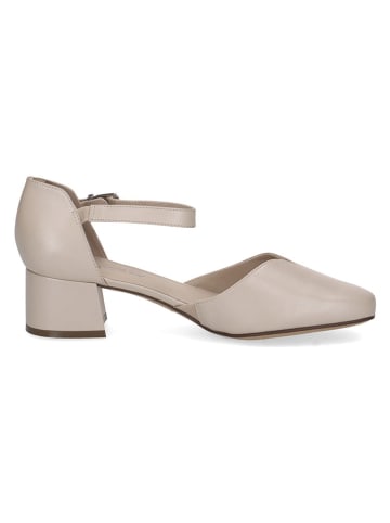Caprice Leder-Spangenpumps in Beige