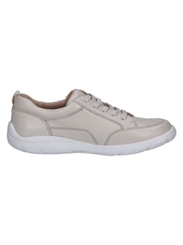 Caprice Skórzane sneakersy w kolorze beżowym