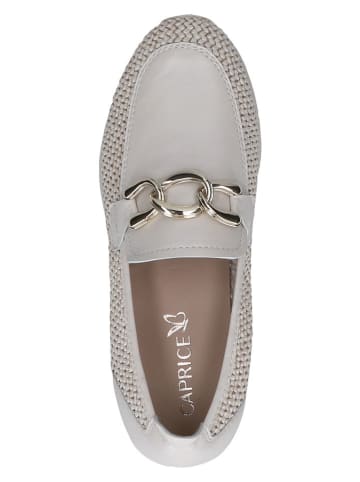 Caprice Leder-Slipper in Creme