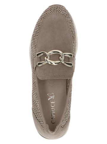 Caprice Leren instappers taupe