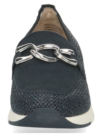 Caprice Leder-Slipper in Dunkelblau