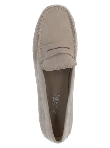 Caprice Leder-Mokassins in Creme