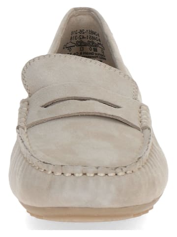 Caprice Leder-Mokassins in Creme