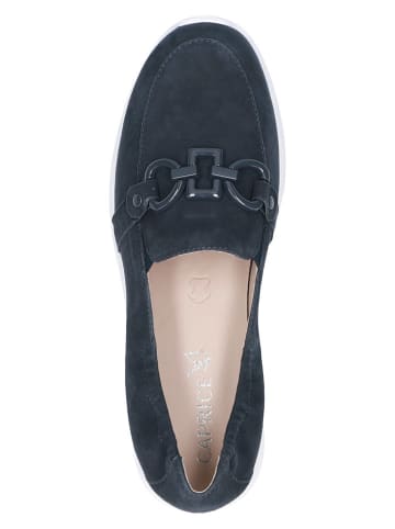 Caprice Leren instappers donkerblauw