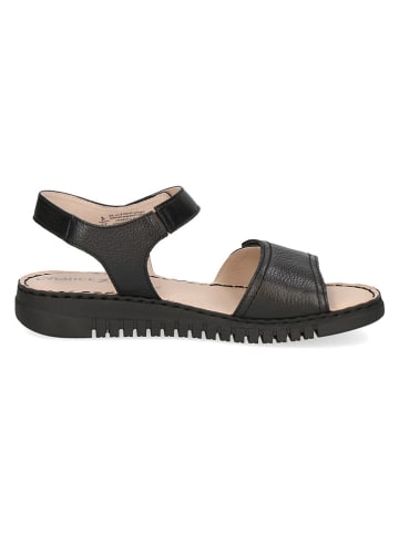 Caprice Leder-Sandalen in Schwarz