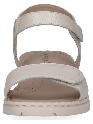 Caprice Leder-Sandalen in Creme