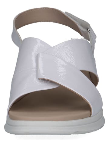 Caprice Leder-Sandalen in Weiß