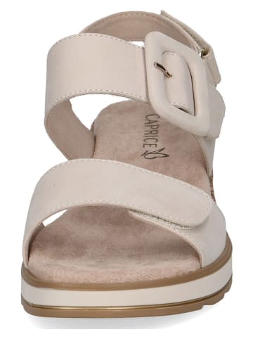 Caprice Leder-Sandaletten in Creme