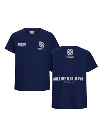Retour Shirt "Nathan" donkerblauw