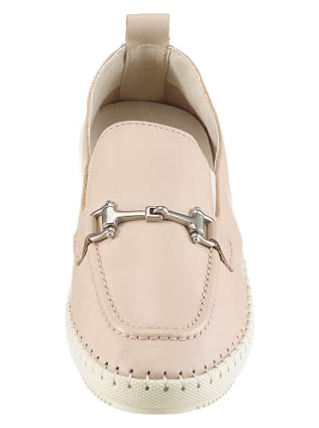 Heine Leder-Slipper in Beige