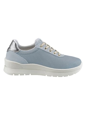 Heine Sneakers lichtblauw/zilverkleurig