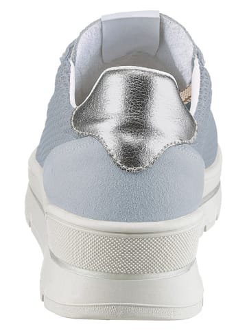 Heine Sneakers lichtblauw/zilverkleurig