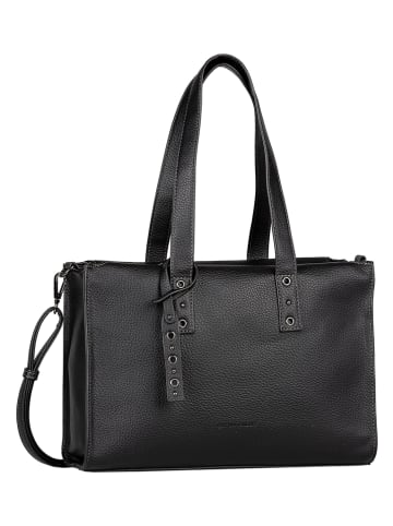 Tom Tailor Schultertasche "Elaria" in Schwarz - (B)33,5 x (H)22,5 x (T)12 cm