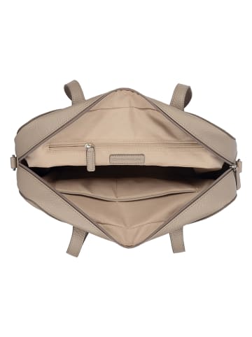 Tom Tailor Schultertasche "Rima" in Taupe - (B)36 x (H)25,5 x (T)11 cm