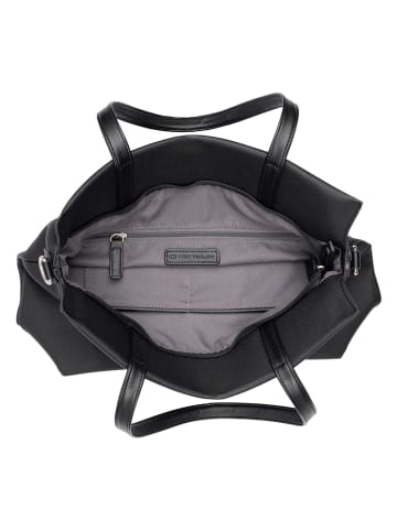 Tom Tailor Schultertasche "Rosa" in Schwarz - (B)34 x (H)32 x (T)11 cm