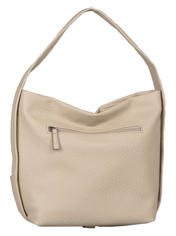 TOM TAILOR Denim Schultertasche "Alonda" in Beige - (B)33 x (H)29 x (T)10 cm