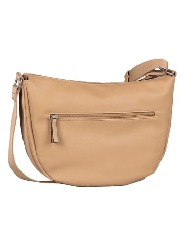 TOM TAILOR Denim Schoudertas "Jelena" lichtbruin - (B)34 x (H)23,5 x (D)8 cm