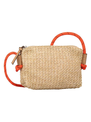TOM TAILOR Denim Schoudertas "Luzi" lichtbruin - (B)20 x (H)12 x (D)5,5 cm