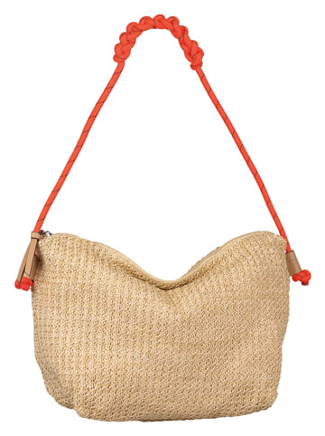 TOM TAILOR Denim Shopper bag "Luzi" w kolorze beżowym - 40 x 22 x 17 cm