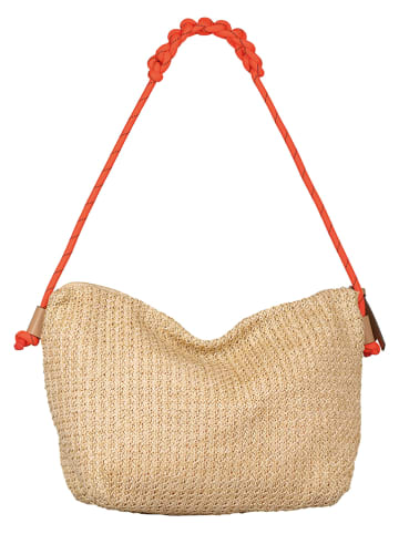 TOM TAILOR Denim Shopper "Luzi" in Beige - (B)40 x (H)22 x (T)17 cm
