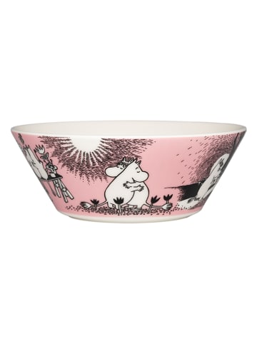 Moomin Kom ''Love'' lichtroze/wit - Ø 15 cm