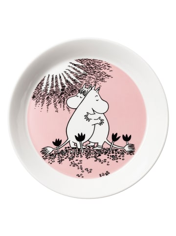 Moomin Dessertteller "Love" in Rosa/ Weiß - Ø 19 cm