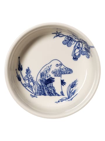 Moomin Servierschale ''The Groke'' in Weiß/ Blau - Ø 12 cm