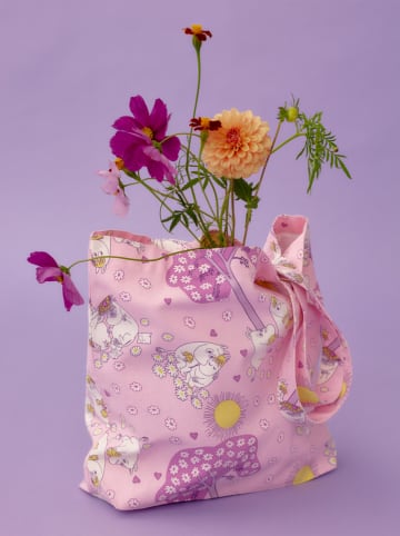 Moomin Shopper "Sweethearts" in Rosa/ Lila - (B)36 x (H)44 cm