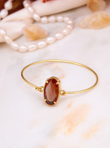 Pierres de Jade Vergulde armband met edelstenen