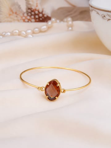 Pierres de Jade Vergold. Armreif mit Edelsteinen
