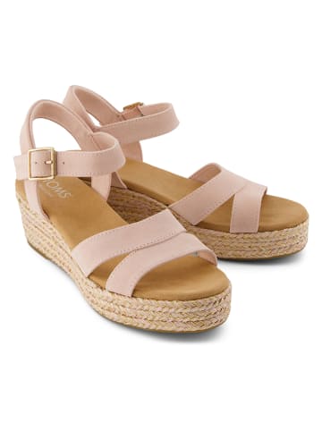 TOMS Leren haksandalen lichtroze