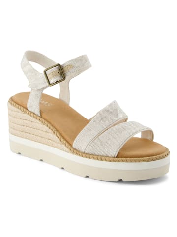 TOMS Sleehaksandalen crème