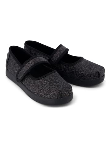 TOMS Spangenballerinas in Schwarz