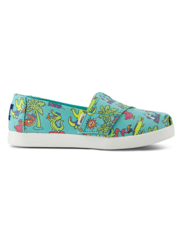 TOMS Instappers groen/turquoise