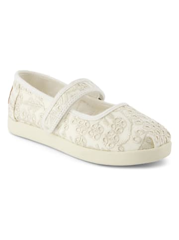 TOMS Spangenballerinas in Creme