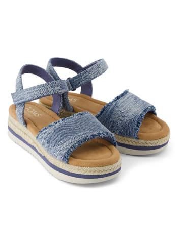 TOMS Sleehaksandalen blauw