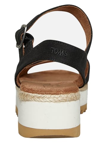 TOMS Sandaletten in Schwarz